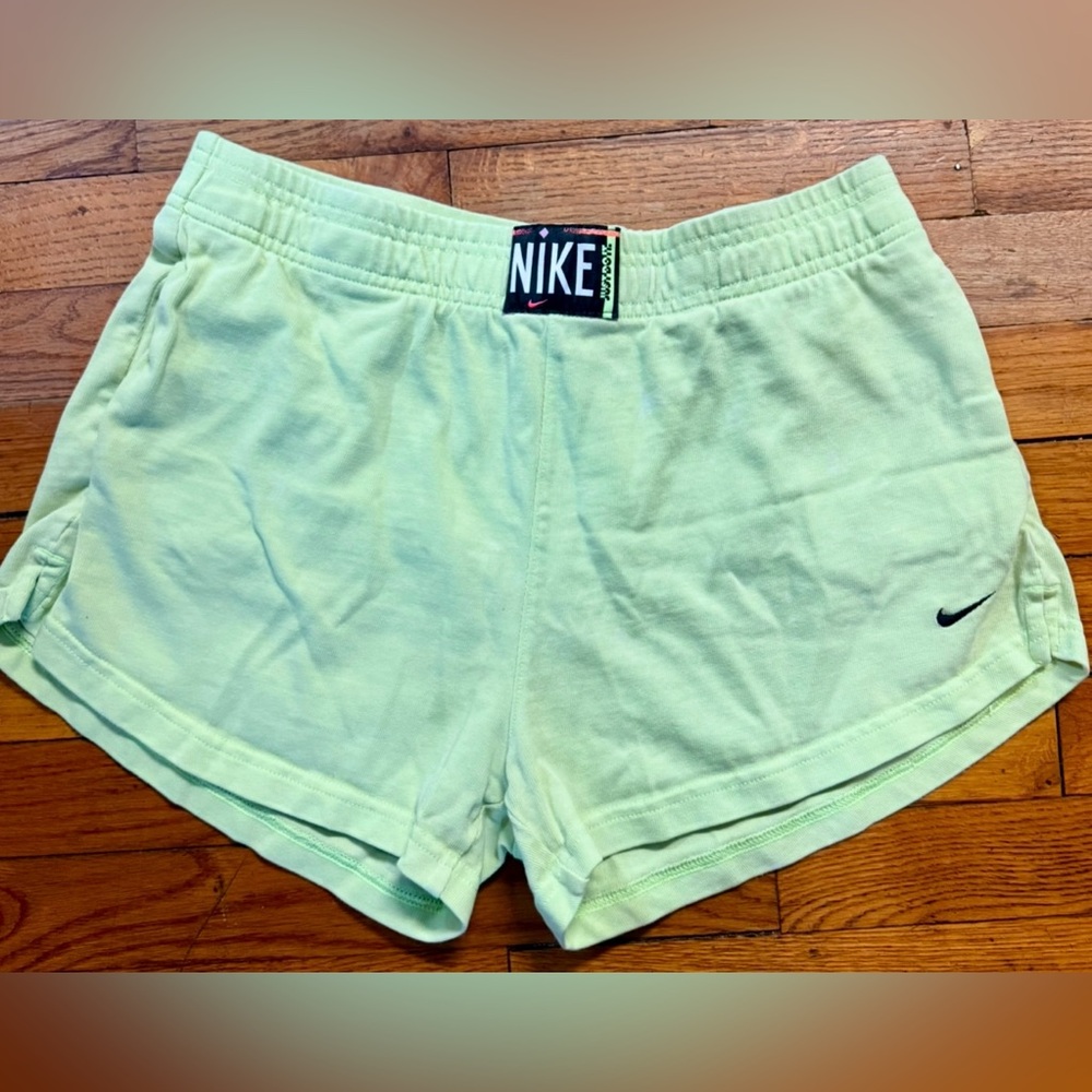 Nike Women's Light Green Athletic Shorts vintage